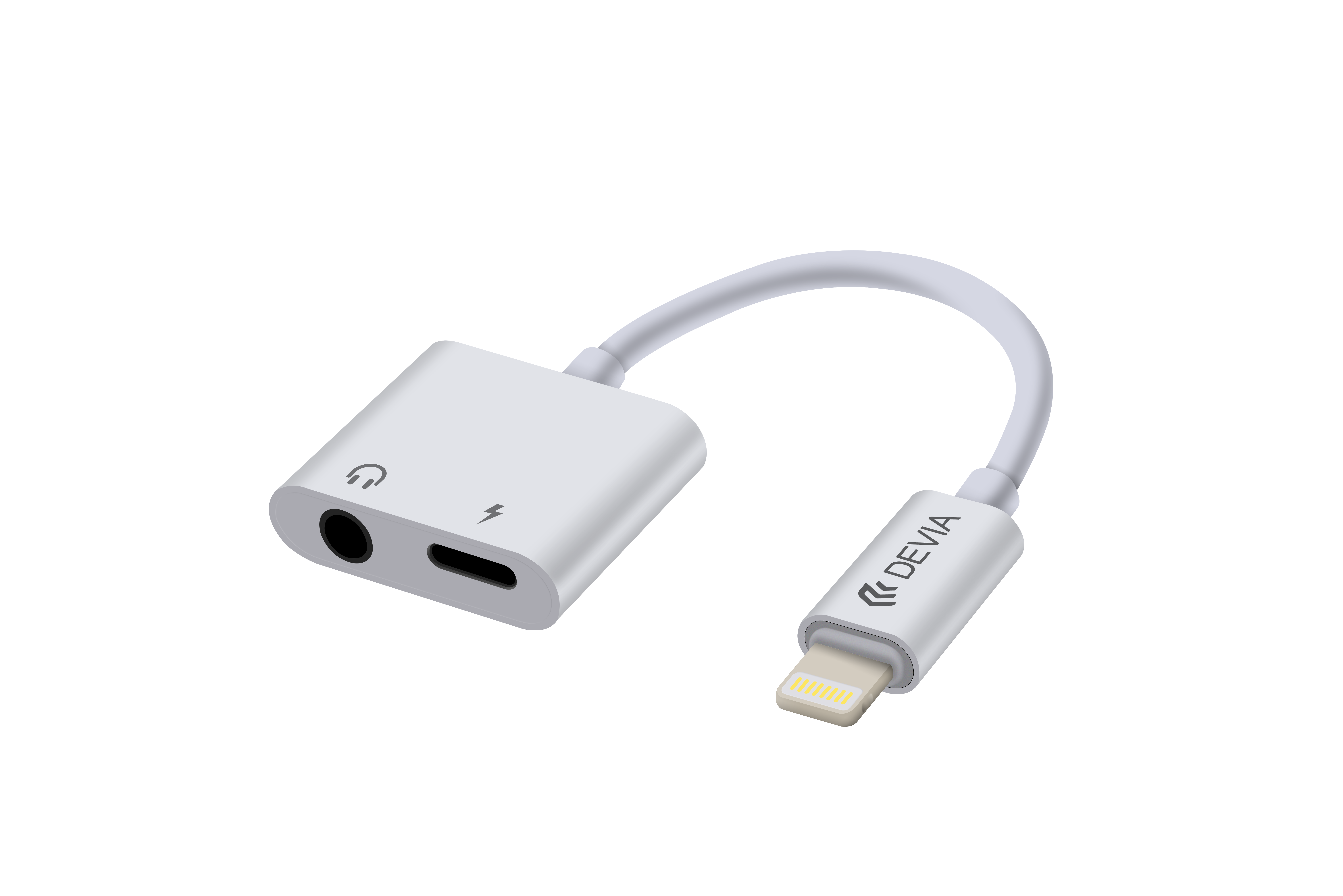 2 in 1 Lightning to 3.5mm to Type-C Adapter Converter with Charging