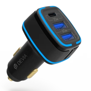 85W Dual USB + Type-C Fast Car Charger