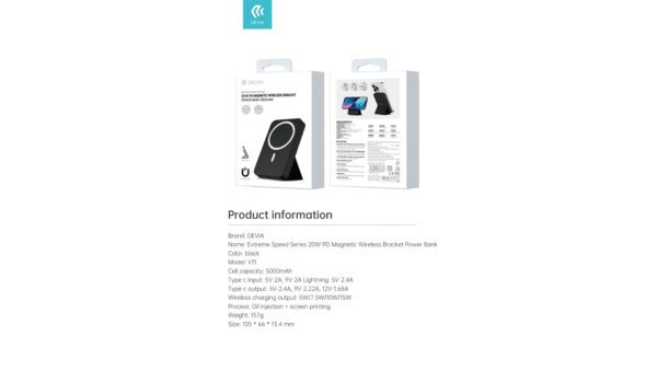 Wireless Power Bank - MagSafe 5000mAH - 20W - Image 5