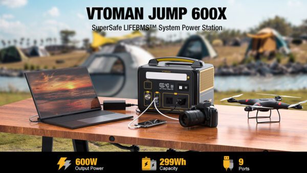 VTOMAN Jump 600X Portable Power Station - Image 6