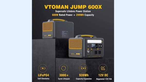 VTOMAN Jump 600X Portable Power Station - Image 3