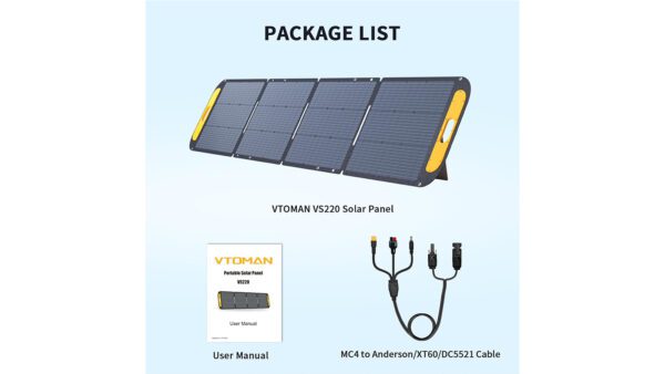 VTOMAN V200 200W Solar Panel - Image 4