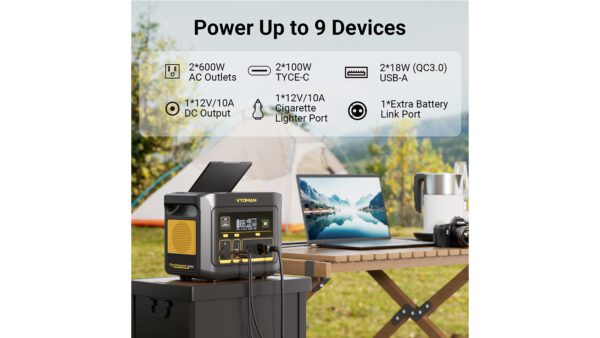 VTOMAN FlashSpeed 1000W Portable Power Station - Image 2