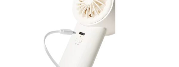 High-Speed Handheld Fan with Cooling Pad - Image 3