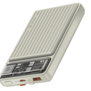 10000mAh 22.5W Power Bank With Dual Cables - Ivory